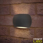 Integral Luxstone Outdoor Wall Light, 2 Pack