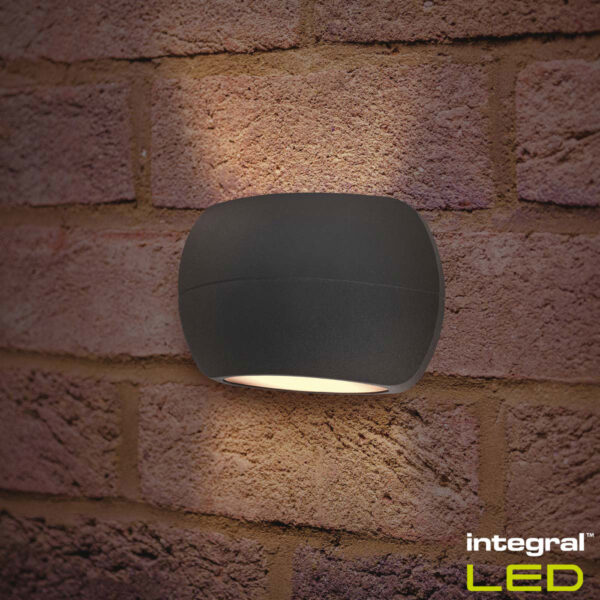 Integral Luxstone Outdoor Wall Light, 2 Pack