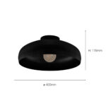 Eglo Mogano Ceiling Light in Black 16" (40cm) - Image 2