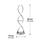 Artika Chrome Swirl LED Table Lamp - Image 2