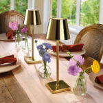 Mikasa Touch Control LED Lamp Set of 2 in Gold