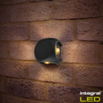 Integral Crosscube 4-Way Outdoor Wall Light, 2 Pack