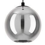 Eglo Ariscani 1 Smoked Glass Ball Light Pendant - Image 4