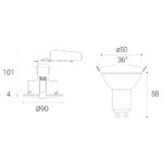 4lite WiZ Connected LED IP65 Fire Rated Downlight, Pack of 2, in Satin Chrome - Image 23