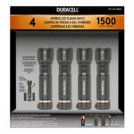 Duracell 1500 Lumen Dual Power Flashlight, 4 Pack