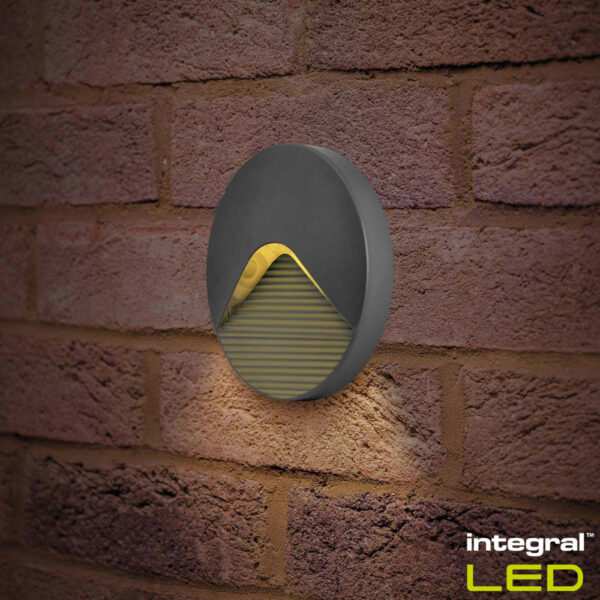 Integral Pathlux Step Outdoor Wall Light, 2 Pack