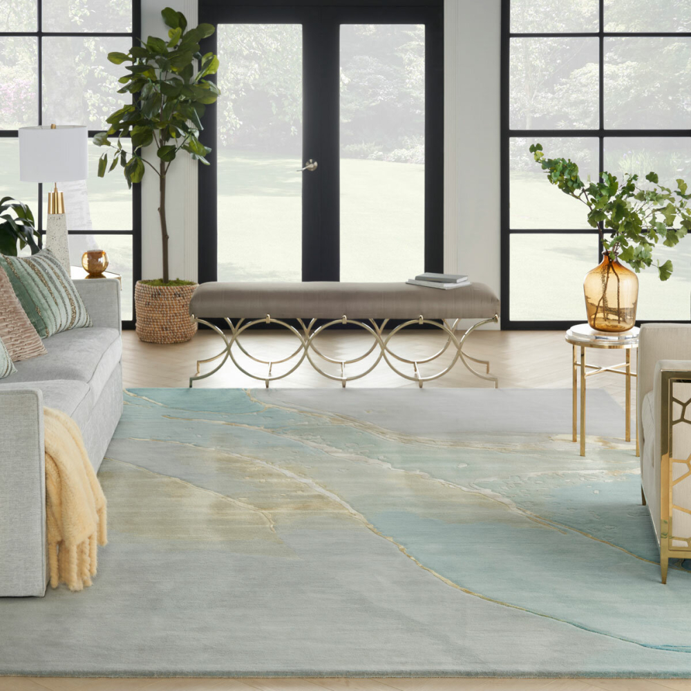 Prismatic Grey Seafoam Rug in 4 Sizes
