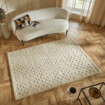 Concept Looms Priory Ivory Squares Rug in 4 Sizes