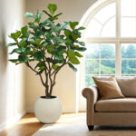 Artificial 8ft Fig Tree in Planter - Image 6