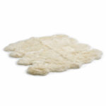 Bowron Longwool 100% Sheepskin Octo Rug, Stone - Image 16