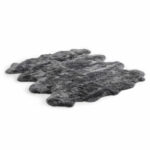 Bowron Longwool 100% Sheepskin Octo Rug, Stone - Image 19