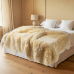 Bowron Longwool 100% Sheepskin Octo Rug, Stone - Image 25