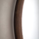 Gallery Keaton Walnut Round Mirror, 100cm - Image 3