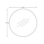 Gallery Hayle Champagne Round Mirror, 100cm - Image 2