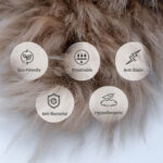 Naturally Sheepskins Long Wool Quad Rug, 180 x 110 cm in Steel Grey - Image 3