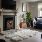 Naturally Sheepskins Long Wool Quad Rug, 180 x 110 cm in Steel Grey - Image 11