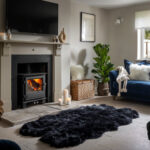 Naturally Sheepskins Long Wool Quad Rug, 180 x 110 cm in Steel Grey - Image 23