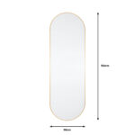 Gallery Yardley Gold Leaner Mirror, 50 x 150 cm - Image 2