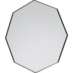 Gallery Bowie Black Octagon Mirror, 80cm - Image 4
