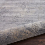Rustic Textures Faded Blue Circle Rug, 160 cm - Image 4