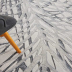 Rustic Textures Ivory & Grey Circle Rug, 160 cm - Image 3