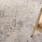 Rustic Textures Mottled Grey Circle Rug, 160 cm - Image 3