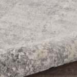 Rustic Textures Mottled Grey Circle Rug, 160 cm - Image 4