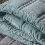 Gallery Quilted Velvet Bedspread in Blush - Image 8