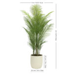 Artificial 6.5ft Palm Tree in Ribbed Planter - Image 5
