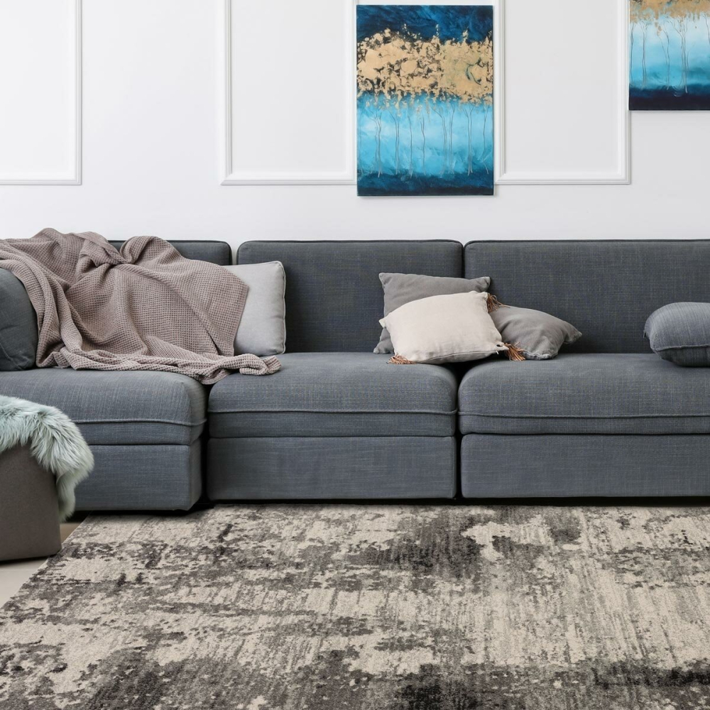 Nova Mirage Charcoal Rug, in 2 Sizes