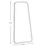 Gallery Kurva Gold Leaner Mirror, 56.5 x 123cm - Image 2