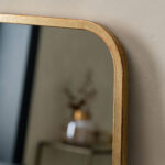 Gallery Kurva Gold Leaner Mirror, 56.5 x 123cm - Image 3
