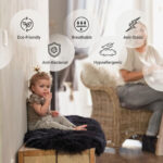 Naturally Sheepskins Long Wool Double Rug in Stone, 180 x 55 cm - Image 32