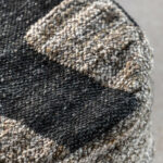 Gallery Bergen Mono Graphic Drum Pouffe, 50 x 45 cm - Image 2