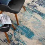 Celestial Ivory Blue Rug in 4 Sizes - Image 3