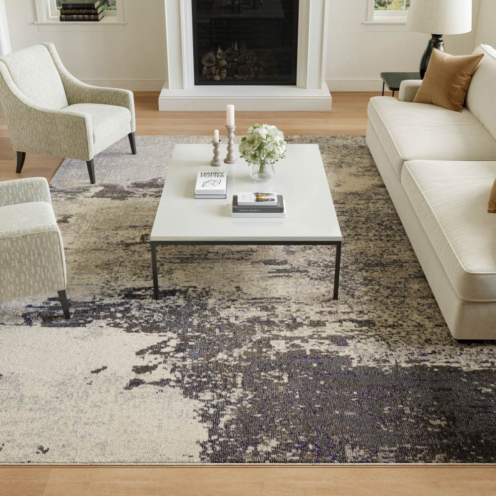 Celestial Ivory Grey Rug in 4 Sizes