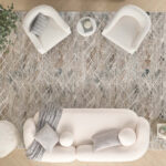 Glitz Grey Abstract Area Rug in 3 Sizes - Image 2