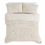 FRYE Faux Fur Grey 3 Piece Comforter Set - Image 9