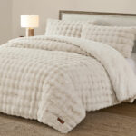 FRYE Faux Fur Grey 3 Piece Comforter Set - Image 11