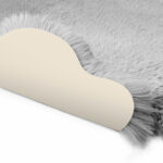 Mon Chateau Faux Fur Taupe Quad Rug, 180 x 100 cm - Image 8