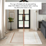 Glitz Cream Border Runner, 69 x 229 cm - Image 3