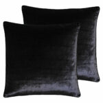 Paoletti Luxe Rust Velvet Feather Fill Cushion 2 Pack, 55 x 55 cm - Image 3