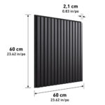 Artika Sonolok Acoustic Wall Panel Set in Black/ Black, 4 Pack - Image 2