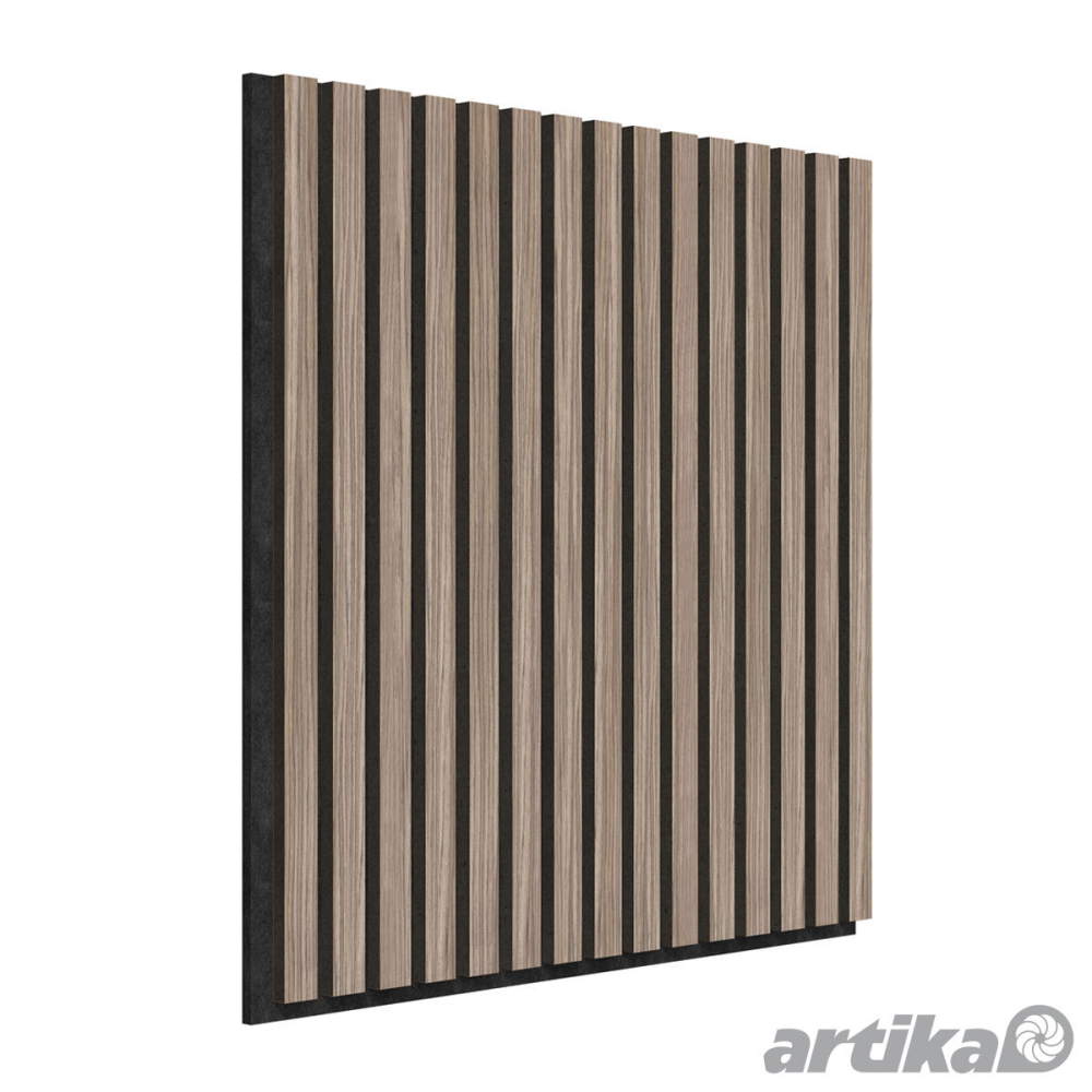 Artika Sonolok Acoustic Wall Panel Set in Walnut & Black, 4 Pack