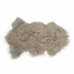 Bowron Tibetan Sheepskin Rug in White, 60 x 90 cm - Image 7