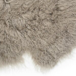 Bowron Tibetan Sheepskin Rug in White, 60 x 90 cm - Image 8