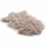 Bowron Tibetan Sheepskin Rug in White, 60 x 90 cm - Image 9