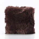 Bowron Double Sided Sheepskin Cushion, 35 x 35cm in Stone - Image 7