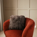 Bowron Double Sided Sheepskin Cushion, 35 x 35cm in Stone - Image 25