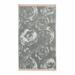 Ted Baker Grey Rose Bath Sheet & Hand Towel Bundle